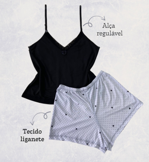 SHORTDOLL FEM LIGANETE ALCINHA DL094