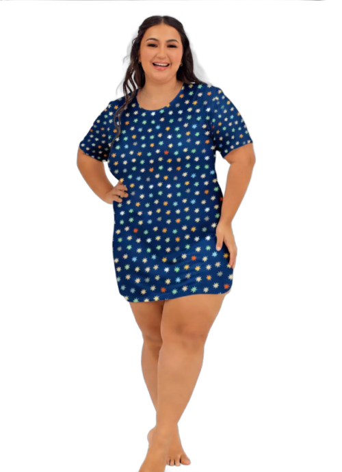 CAMISAO FEM PLUS SIZE SUEDE EST. DL048