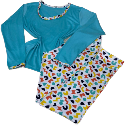 PIJAMA FEM SUEDE ML PJ002