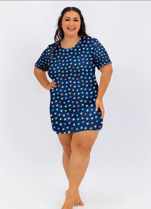 CAMISAO FEM PLUS SIZE SUEDE EST. DL048